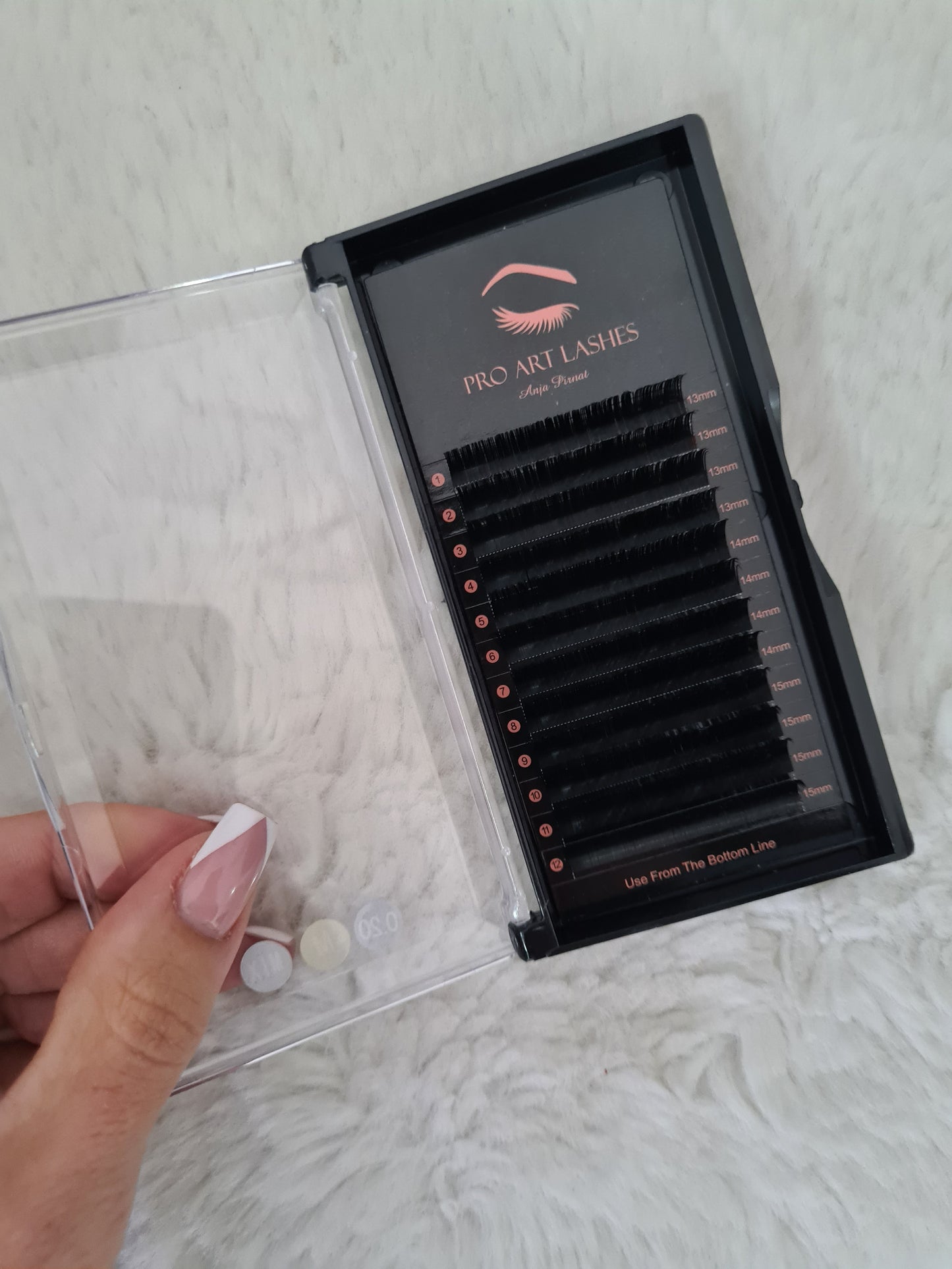 Trepalnice Pro art lashes 0.20mm, M, Flat, split ends