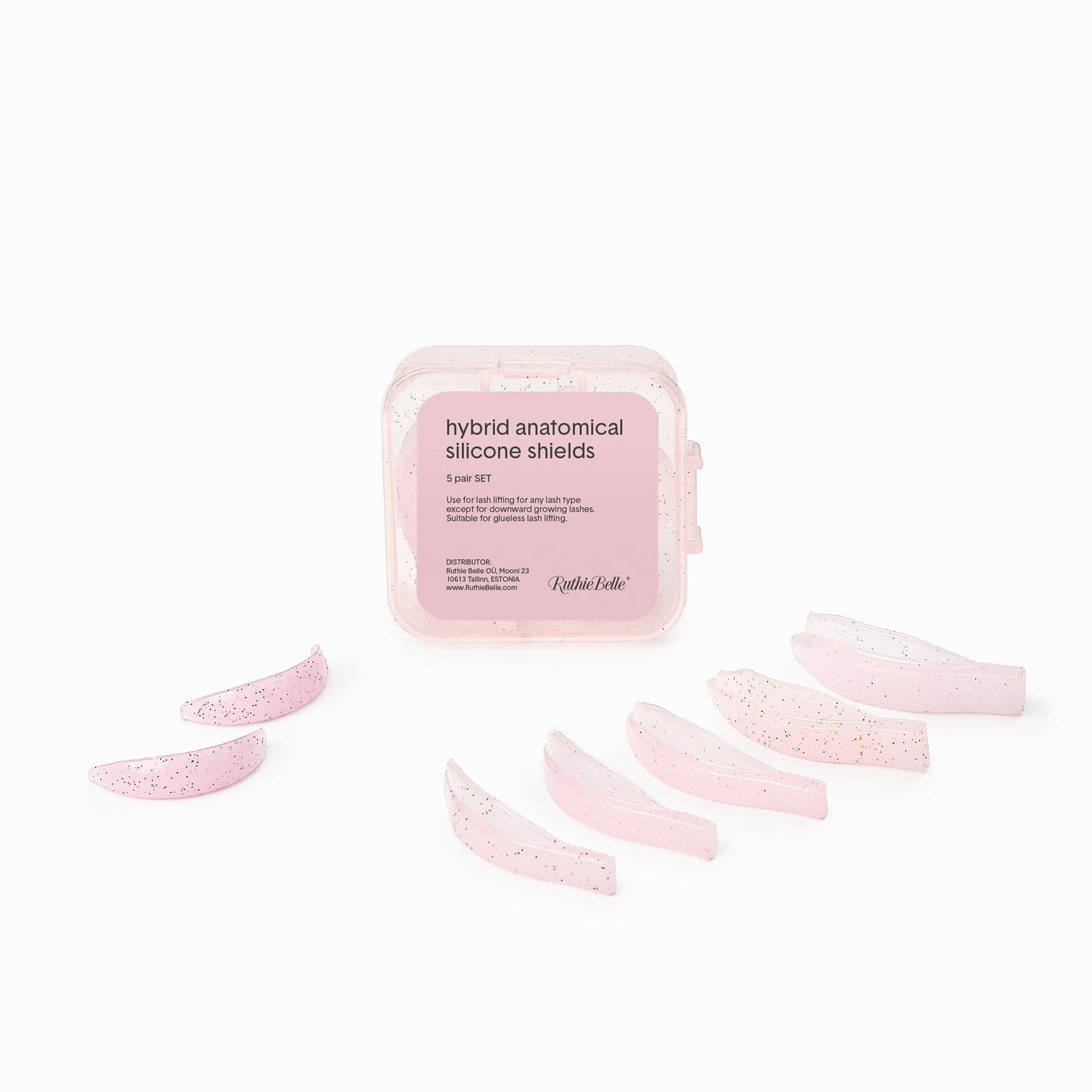 Glueless Hybrid Anatomical blazinice, 5 velikosti SET