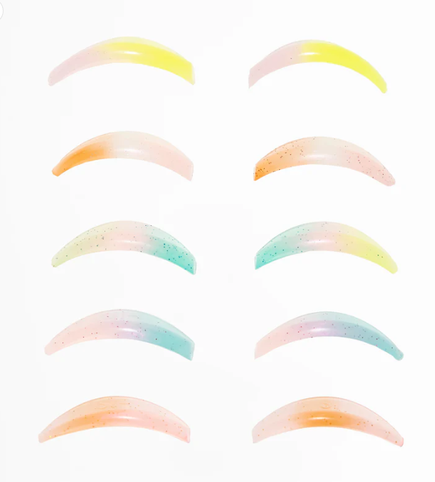 Glueless Round Silikonske blazinice, 5 velikosti SET